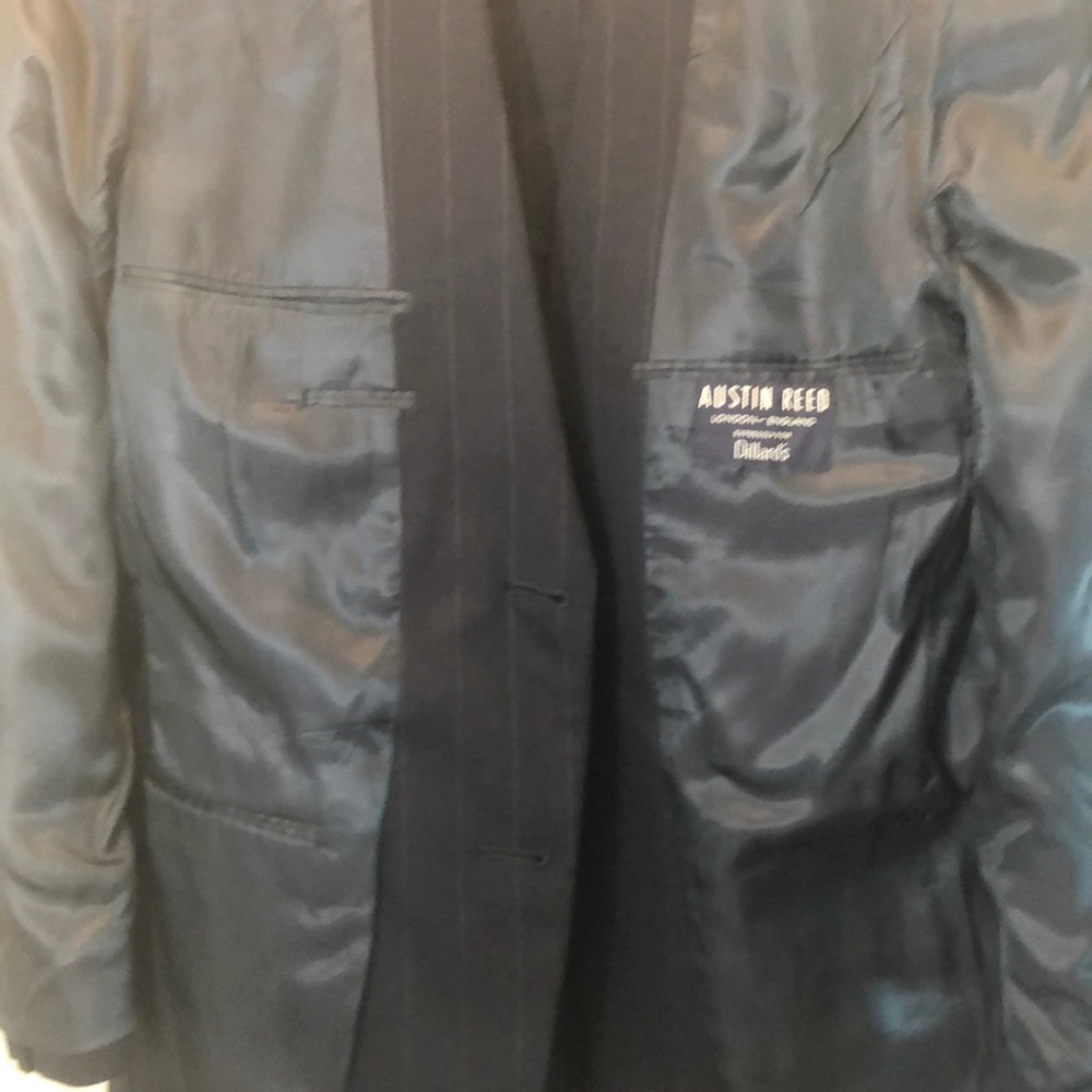 Austin Reed Blue & White 2Button Pinstriped Blazer - Picture 5 of 8